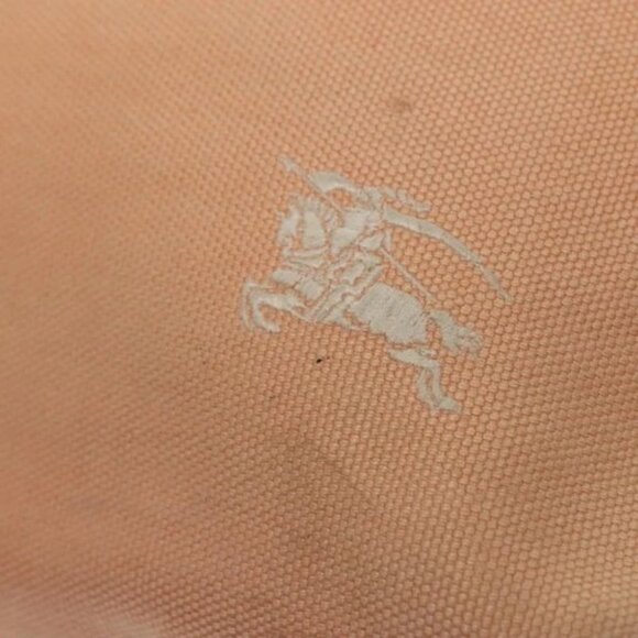 BURBERRY Blue Label Tote Bag Canvas Pink Silver Auth ti3364 - Picture 11 of 14